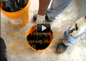 Thi công chống thấm sàn mái Bê tông Sikaproof Membrane + Sika Latex